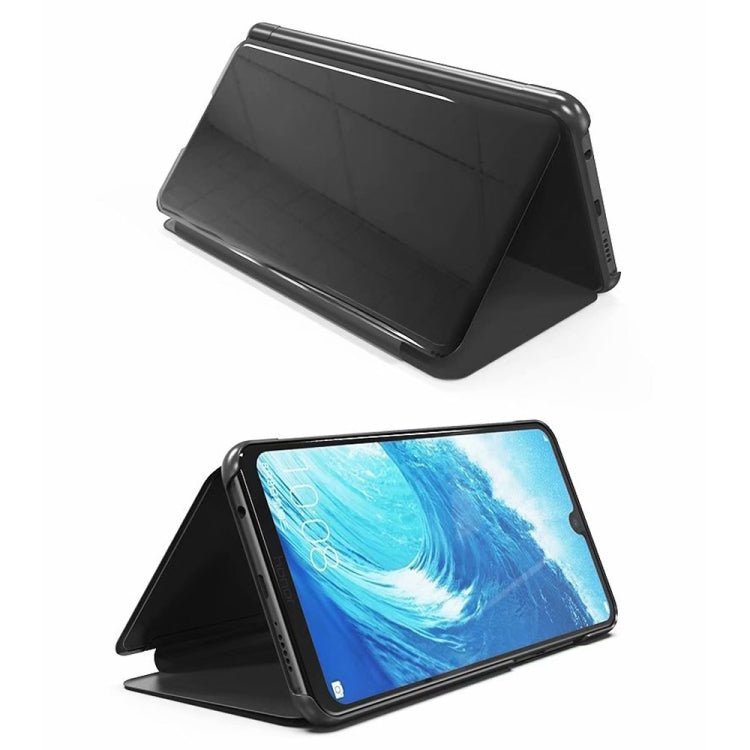 Electroplating Mirror Horizontal Flip Leather Case for Huawei Honor 8X , with Holder