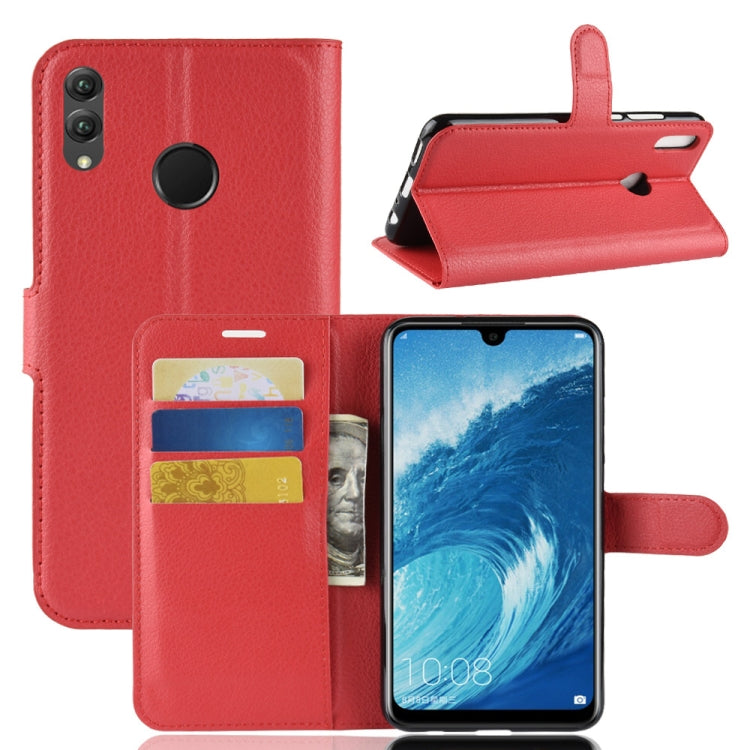 Litchi Texture Horizontal Flip Leather Case for Huawei Honor 8X Max, with Wallet & Holder & Card Slots