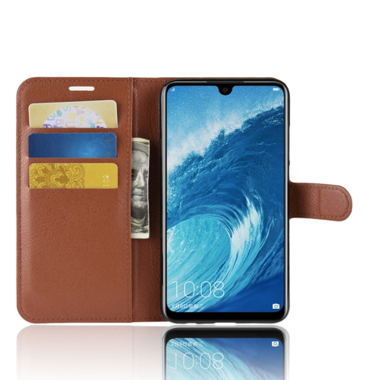 Litchi Texture Horizontal Flip Leather Case for Huawei Honor 8X Max, with Wallet & Holder & Card Slots