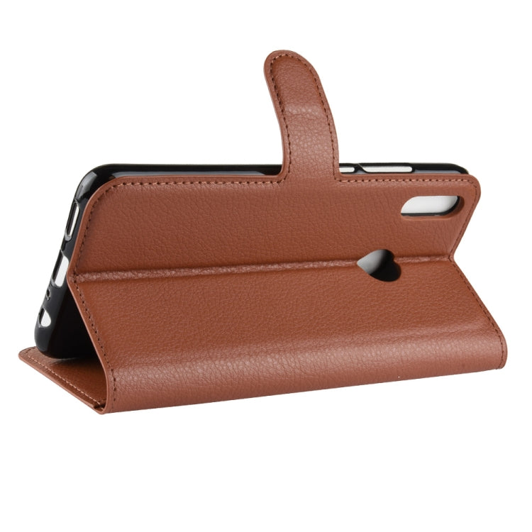 Litchi Texture Horizontal Flip Leather Case for Huawei Honor 8X Max, with Wallet & Holder & Card Slots