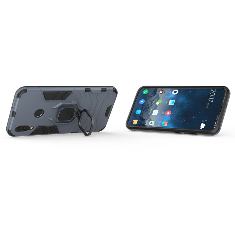 PC + TPU Shockproof Protective Case for Huawei P Smart (2019), with Magnetic Ring Holder