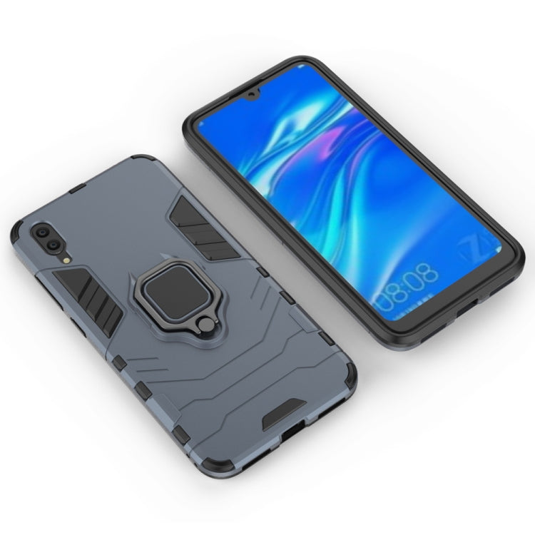 PC + TPU Shockproof Protective Case for Huawei  Enjoy 9, with Magnetic Ring Holder