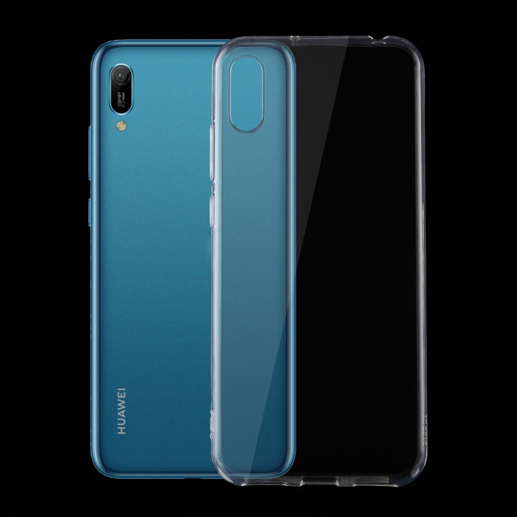 0.75mm Ultrathin Transparent TPU Soft Protective Case for Huawei Y6 Pro 2019