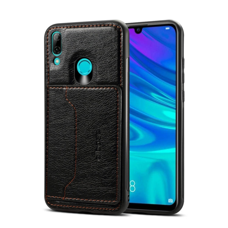 Dibase TPU + PC + PU Crazy Horse Texture Protective Case for Huawei P Smart 2019 & Honor 10 lite , with Holder & Card Slots