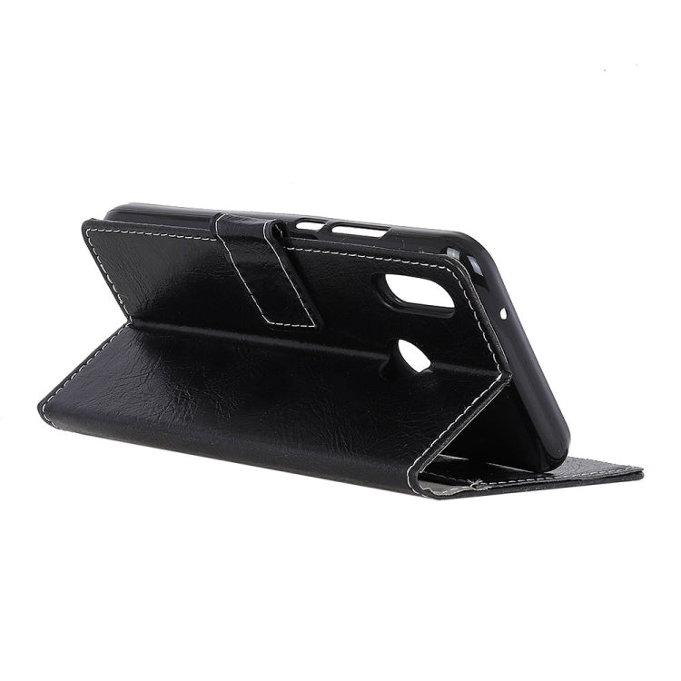 Retro Crazy Horse Texture Horizontal Flip Leather Case for Huawei Honor Play, with Holder & Card Slots & Wallet & Photo Frame