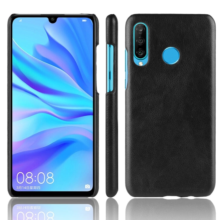 Shockproof Litchi Texture PC + PU Case for Huawei P Smart+ (2019)