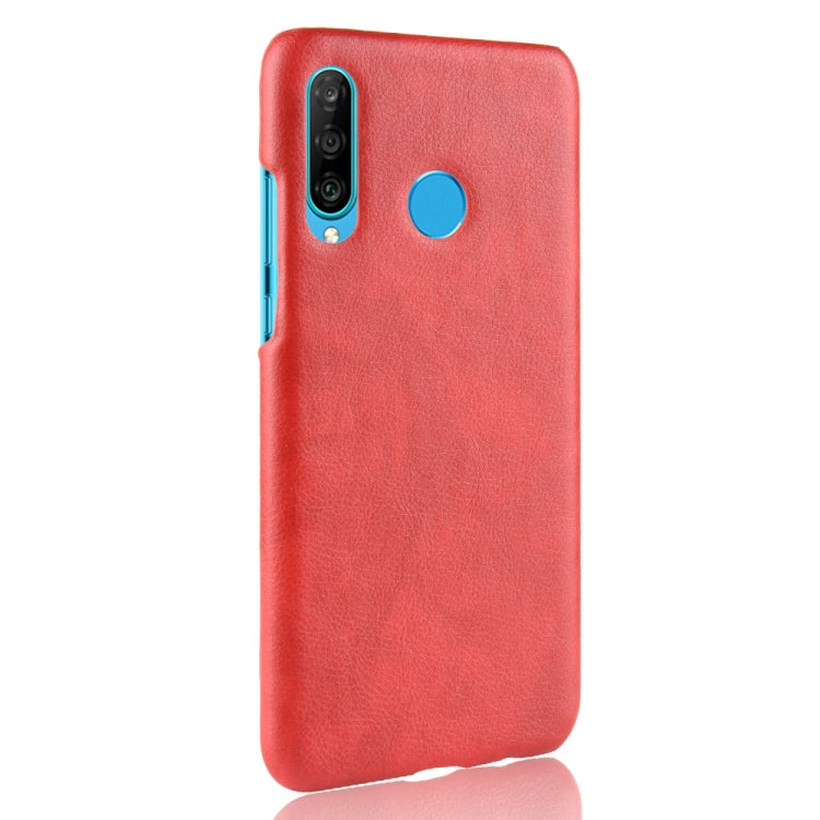 Shockproof Litchi Texture PC + PU Case for Huawei P Smart+ (2019)