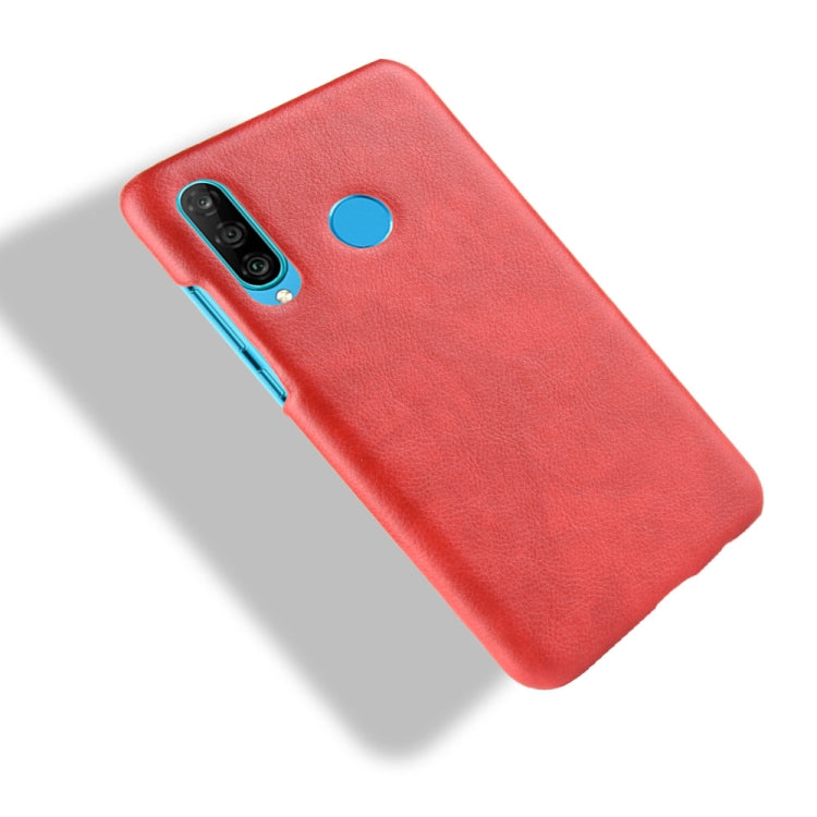 Shockproof Litchi Texture PC + PU Case for Huawei P Smart+ (2019)