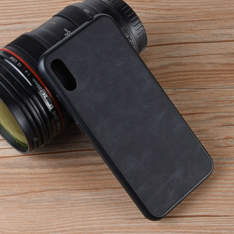 Shockproof Sheep Skin PC + PU + TPU Case for Huawei Y6 Pro 2019