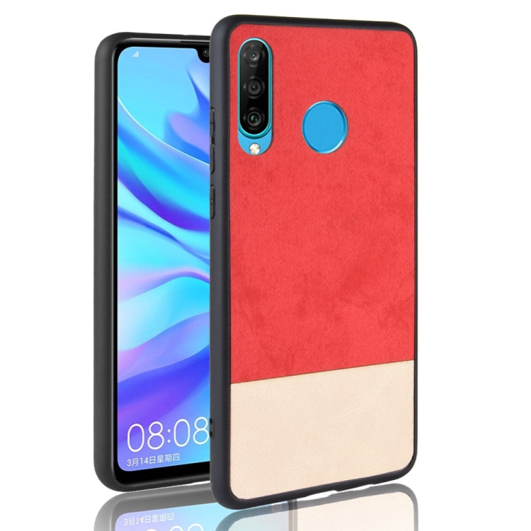 Shockproof Color Matching Denim PC + PU + TPU Case for Huawei P30 Lite / Nova 4e