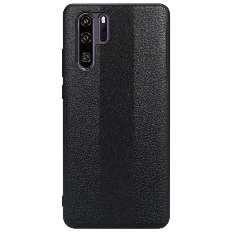 SULADA Anti-slip TPU + Handmade Leather Case for Huawei P30 Pro