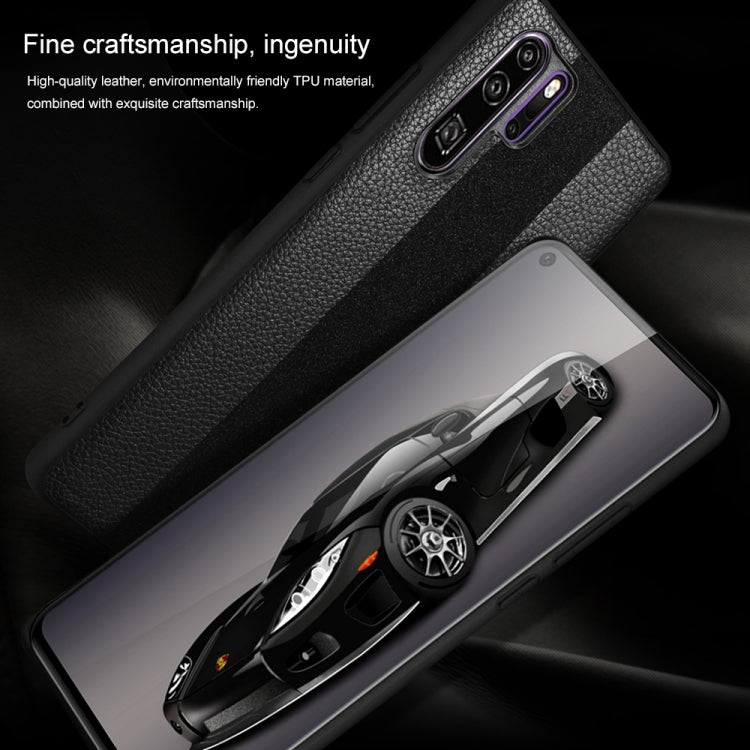 SULADA Anti-slip TPU + Handmade Leather Case for Huawei P30 Pro