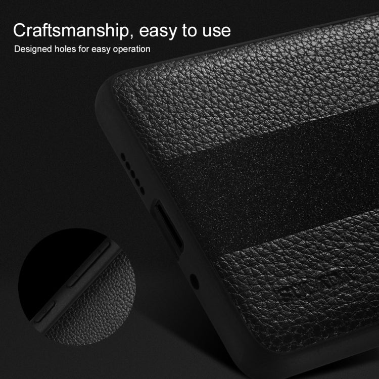 SULADA Anti-slip TPU + Handmade Leather Case for Huawei P30 Pro