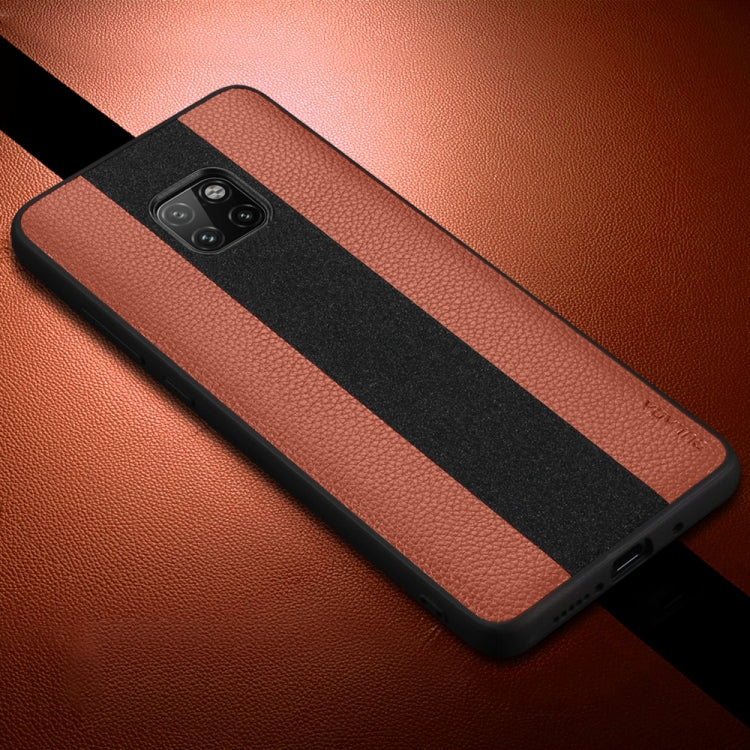 SULADA Anti-slip TPU + Handmade Leather Case for Huawei Mate 20 Pro