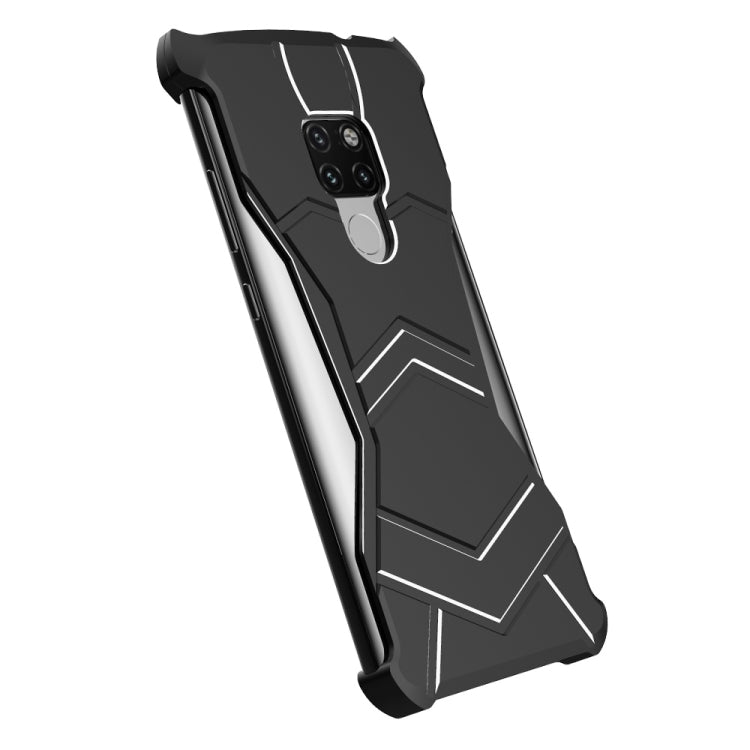 R-JUST Magnet Adsorption Metal Polished Texture Phone Case for Huawei Mate 20(Black)