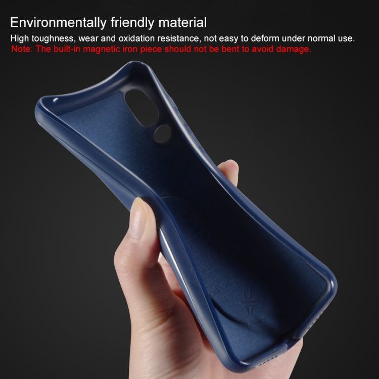 SULADA Car Series Magnetic Suction TPU Case for Huawei P20 (Black)