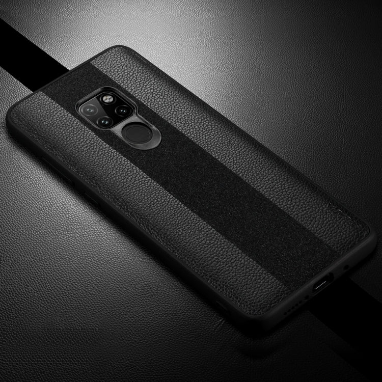 SULADA Anti-slip TPU + Handmade Leather Case for Huawei Mate 20