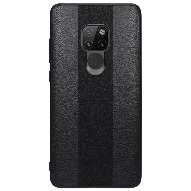 SULADA Anti-slip TPU + Handmade Leather Case for Huawei Mate 20