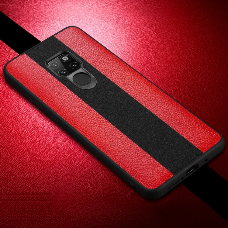 SULADA Anti-slip TPU + Handmade Leather Case for Huawei Mate 20