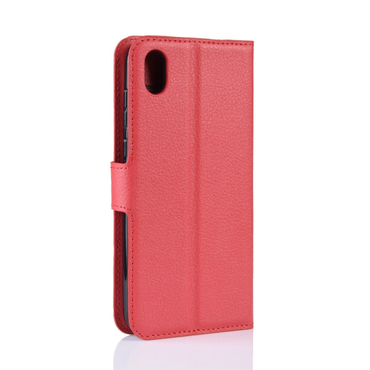Litchi Texture Horizontal Flip Leather Case for Huawei Y5 2019, with Wallet & Holder & Card Slots