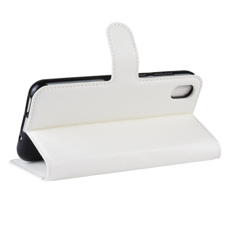 Litchi Texture Horizontal Flip Leather Case for Huawei Y5 2019, with Wallet & Holder & Card Slots