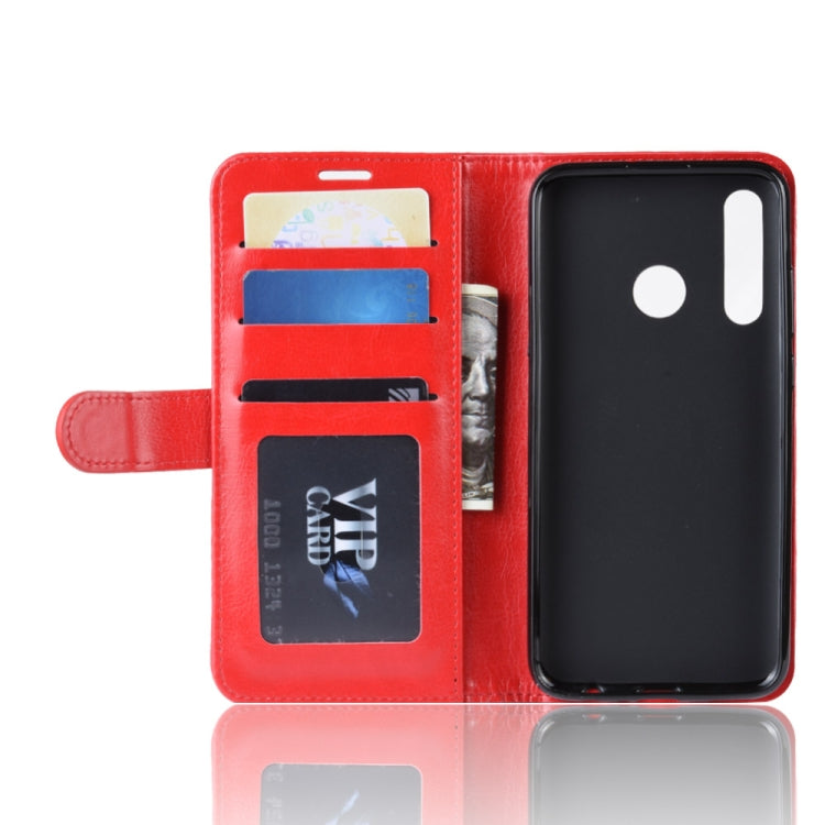 R64 Texture Single Fold Horizontal Flip Leather Case for Huawei Honor 10i, with Holder & Card Slots & Wallet