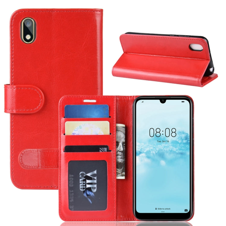 R64 Texture Single Fold Horizontal Flip Leather Case for Huawei Y5 2019, with Holder & Card Slots & Wallet