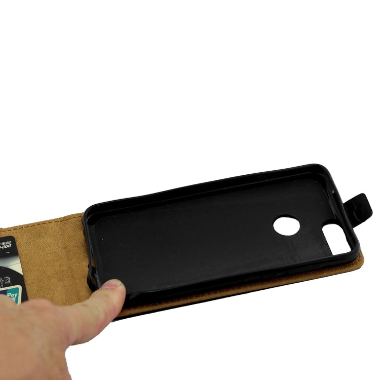 Business Style Vertical Flip TPU Leather Case for Huawei Honor 9i, with Card Slot (Black)