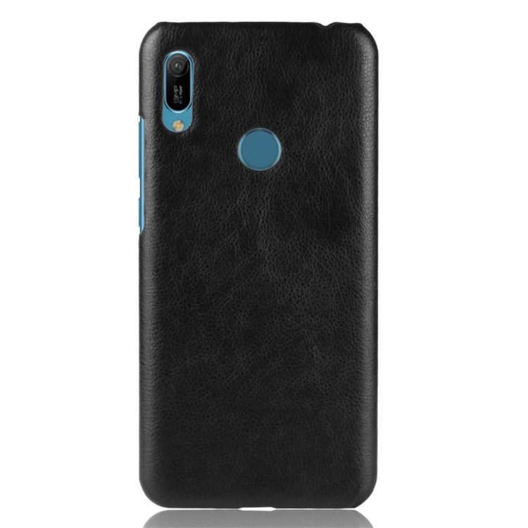 Shockproof Litchi Texture PC + PU Protective Case for Huawei Y6 (2019)