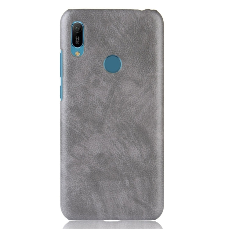 Shockproof Litchi Texture PC + PU Protective Case for Huawei Y6 (2019)