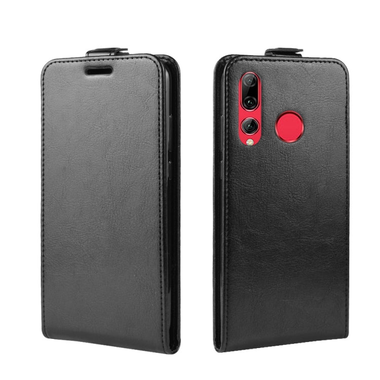 R64 Texture Vertical Flip Leather Case for Huawei Honor 10i , with Card Slots & Photo Frame