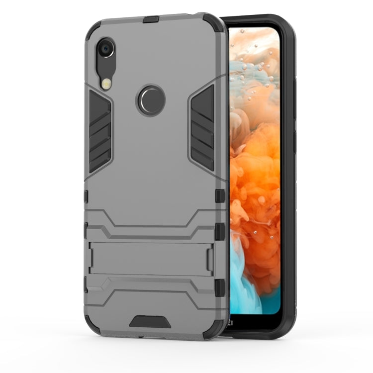 Shockproof PC + TPU Case for Huawei Y6 (2019), with Holder