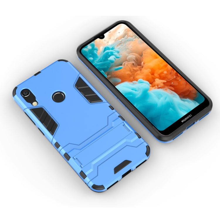 Shockproof PC + TPU Case for Huawei Y6 (2019), with Holder