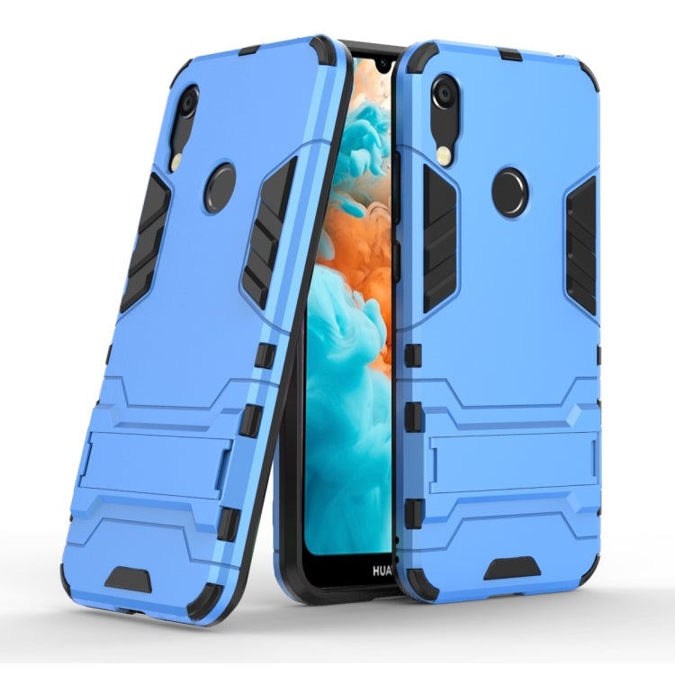 Shockproof PC + TPU Case for Huawei Y6 (2019), with Holder