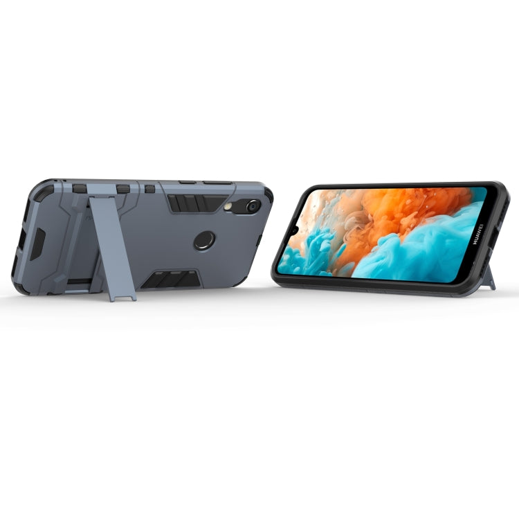 Shockproof PC + TPU Case for Huawei Y6 (2019), with Holder