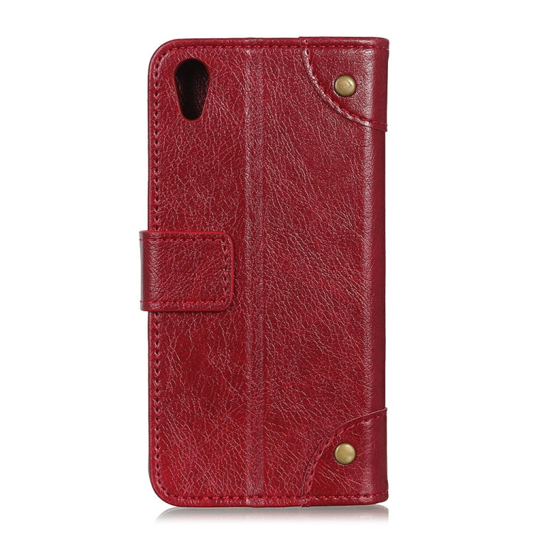 Copper Buckle Nappa Texture Horizontal Flip Leather Case for Huawei Honor 8S, with Holder & Card Slots & Wallet