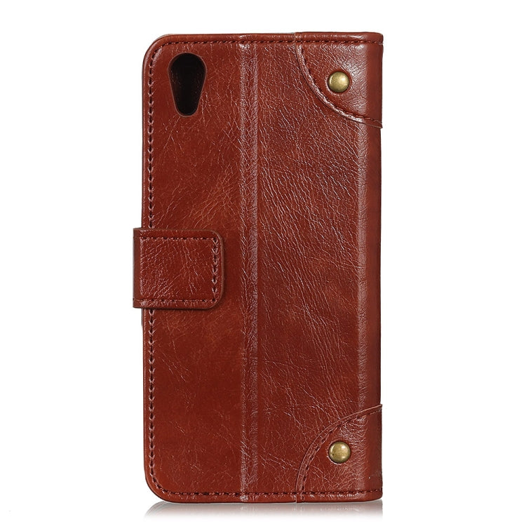 Copper Buckle Nappa Texture Horizontal Flip Leather Case for Huawei Honor 8S, with Holder & Card Slots & Wallet