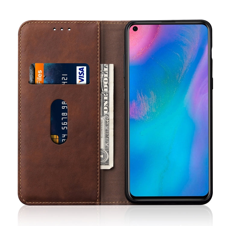 Casual Style Retro Crazy Horse Texture Horizontal Flip Leather Case for Huawei P30, with Card Slots & Holder & Wallet