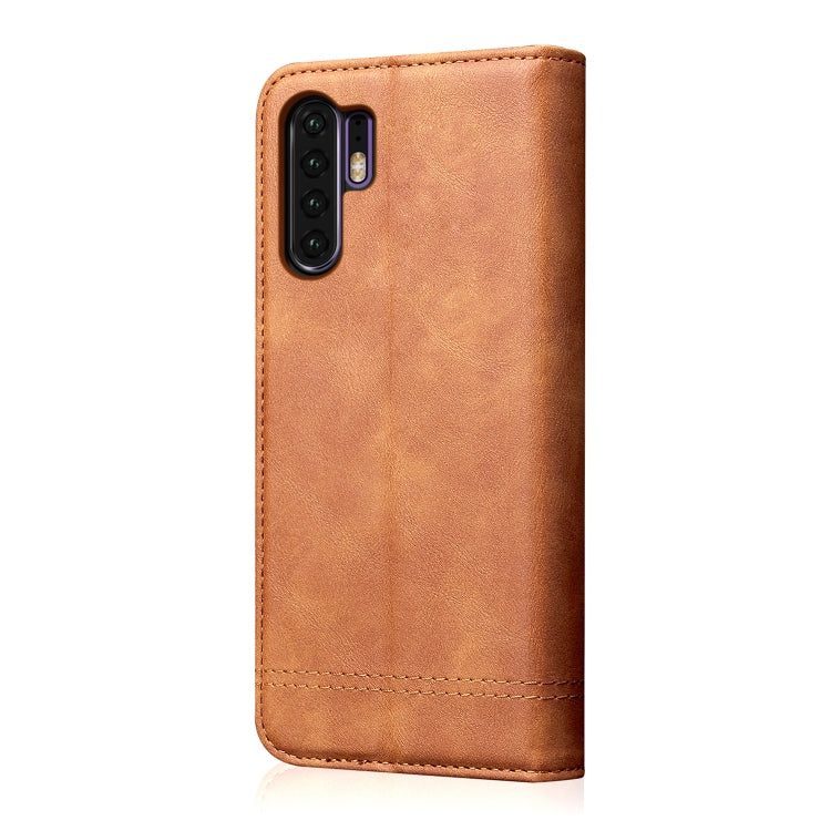 Casual Style Retro Crazy Horse Texture Horizontal Flip Leather Case for Huawei P30 Pro, with Card Slots & Holder & Wallet
