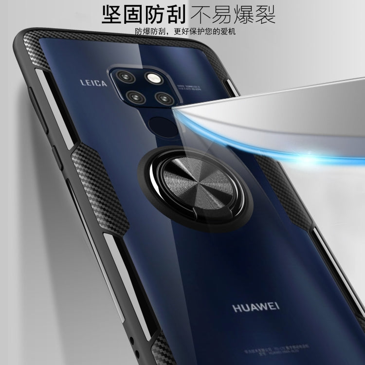 Scratchproof TPU + Acrylic Ring Bracket Protective Case for Huawei Mate 20