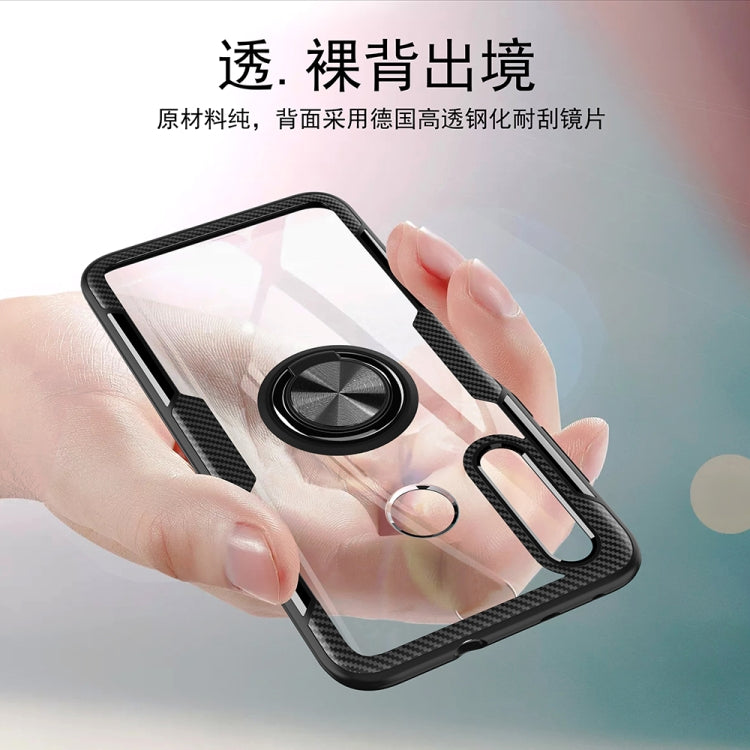 Scratchproof TPU + Acrylic Ring Bracket Protective Case for Huawei Nova 4