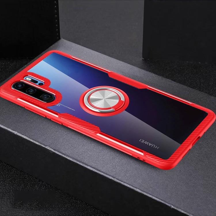 Scratchproof TPU + Acrylic Ring Bracket Protective Case for Huawei P30 Pro