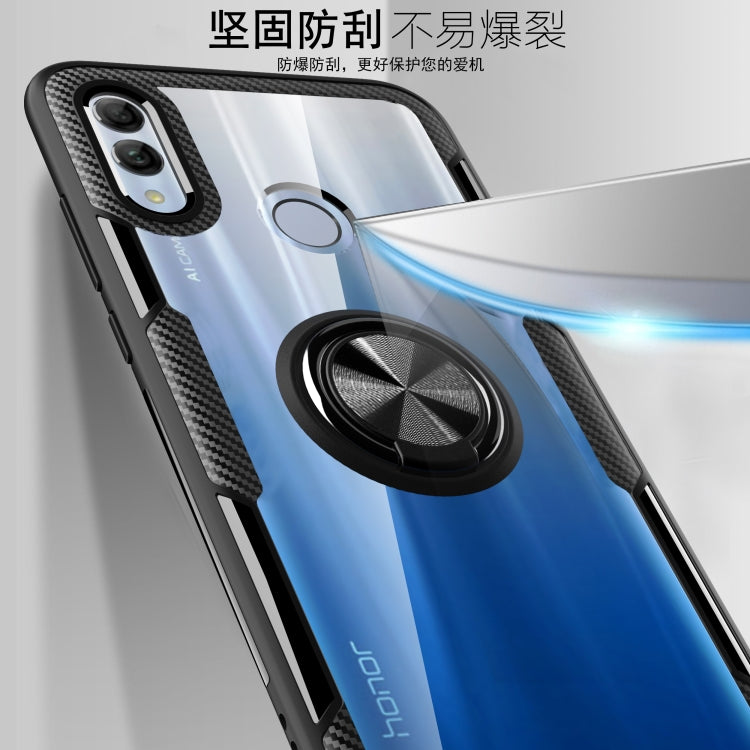 Scratchproof TPU + Acrylic Ring Bracket Protective Case for Huawei Honor 10 Lite