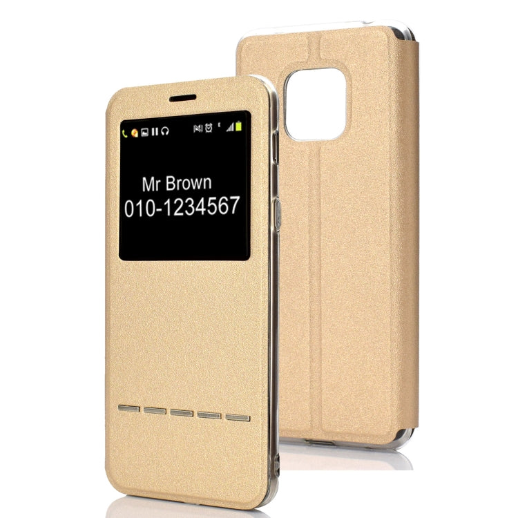 Horizontal Flip Leather Case for Huawei Mate 20 Pro, with Holder & Call Display ID