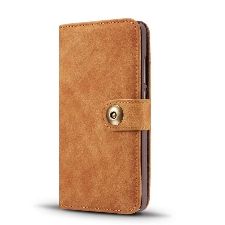 Retro Magnetic Detachable Horizontal Flip Leather Case for Huawei P30 Lite, with Card Slots & Wallet & Photo Frame