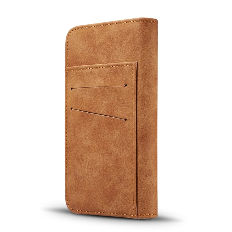 Retro Magnetic Detachable Horizontal Flip Leather Case for Huawei P30 Lite, with Card Slots & Wallet & Photo Frame