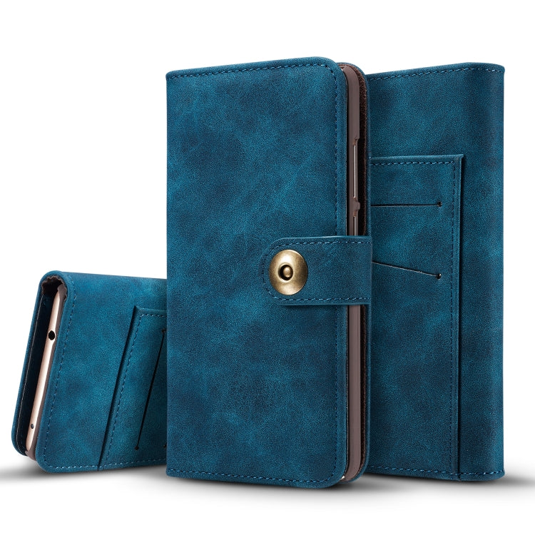 Retro Magnetic Detachable Horizontal Flip Leather Case for Huawei P30 Pro, with Card Slots & Wallet & Photo Frame