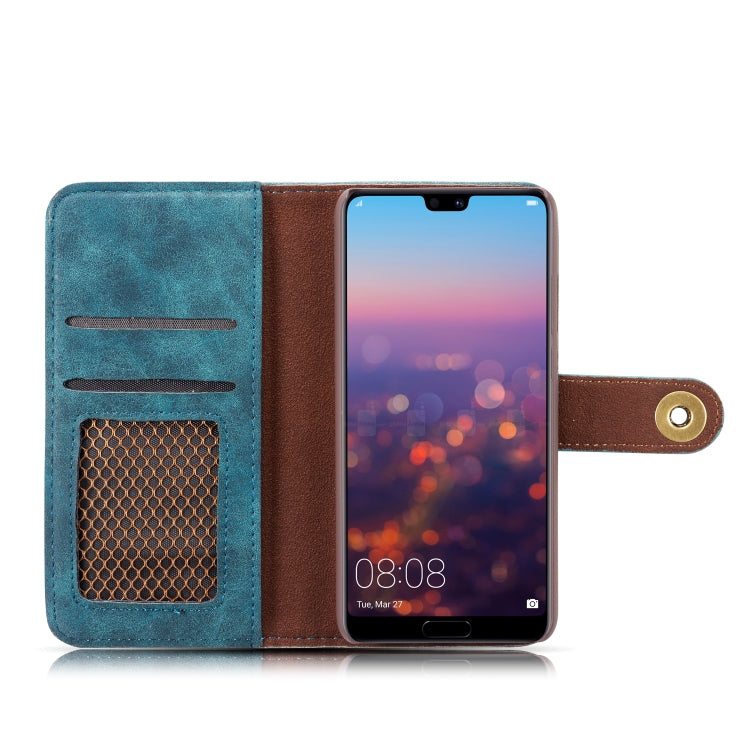 Retro Magnetic Detachable Horizontal Flip Leather Case for Huawei P30 Pro, with Card Slots & Wallet & Photo Frame