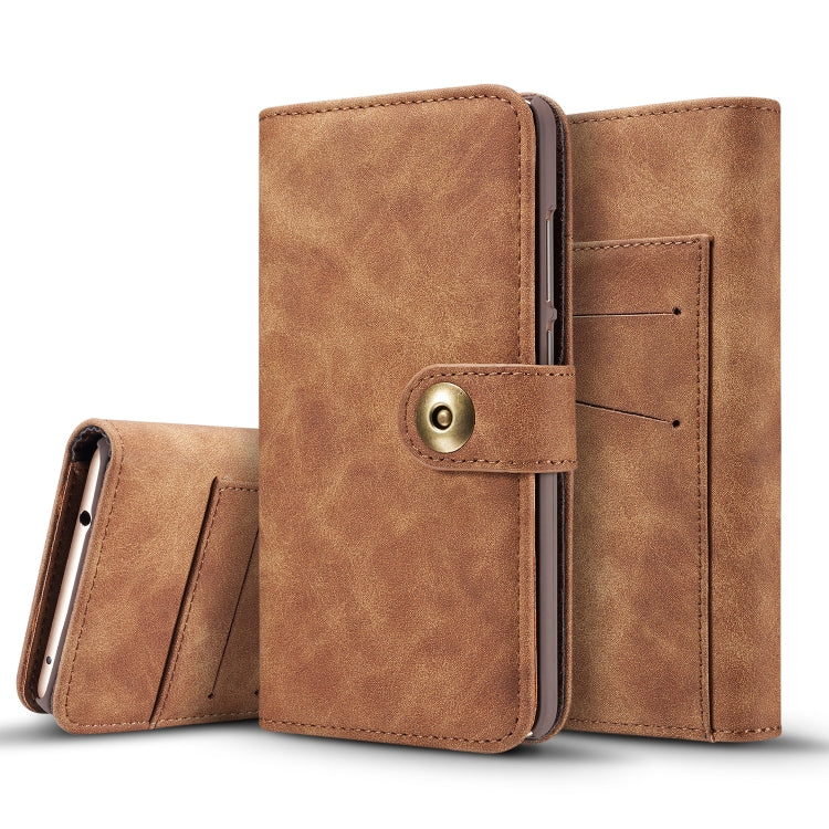 Retro Magnetic Detachable Horizontal Flip Leather Case for Huawei P30 Pro, with Card Slots & Wallet & Photo Frame