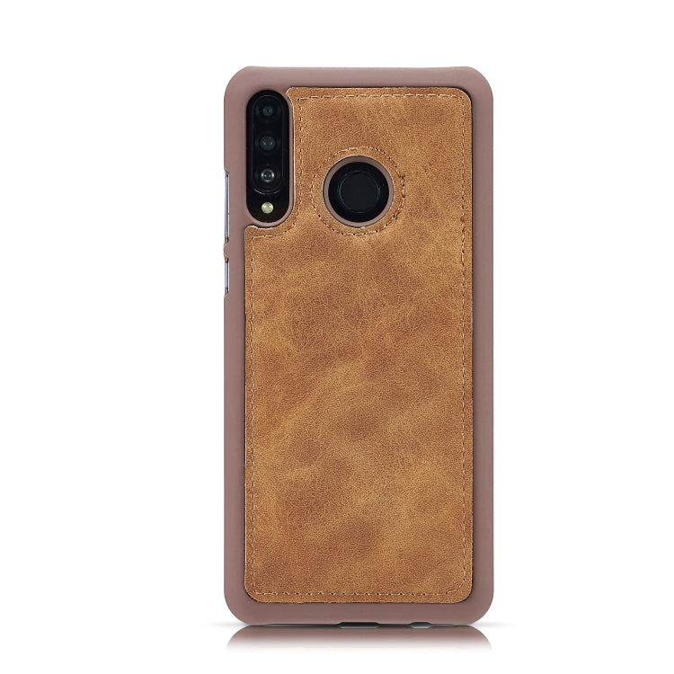 Retro Magnetic Detachable Horizontal Flip Leather Case for Huawei P30 Pro, with Card Slots & Wallet & Photo Frame